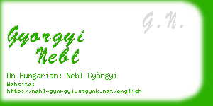gyorgyi nebl business card